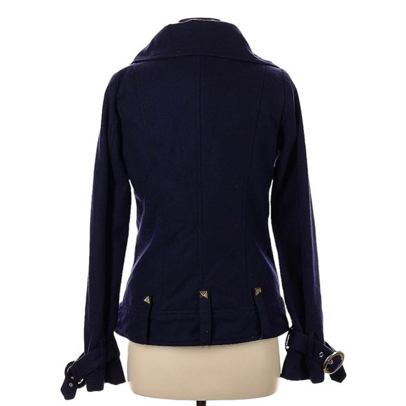 BB Dakota navy blue pea coat - Picture 2 of 3